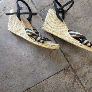 ESPADRILLES GENUINE JUTE PLATFORM ANKLE STRAP